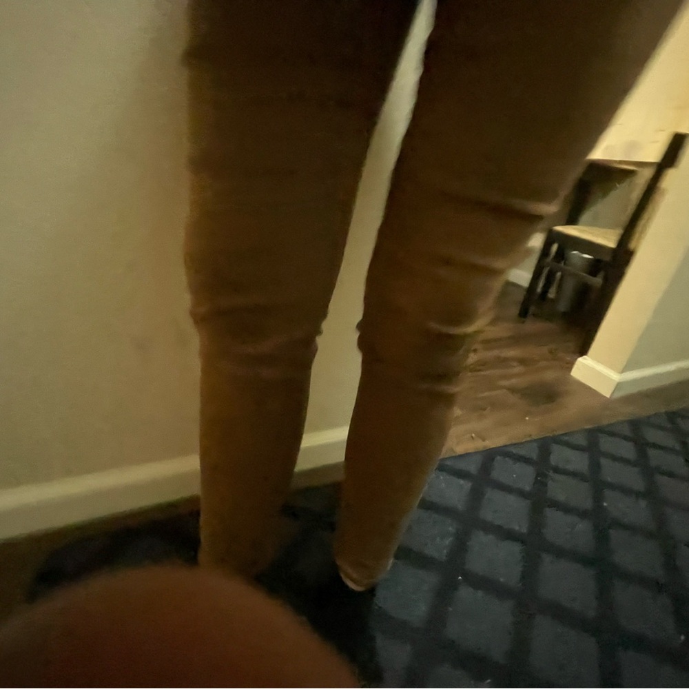 AMERICAN EAGLE Next Level Stretch High-Rise  Tan Skinny Pant-like Leggings Sz 10 - Picture 15 of 15